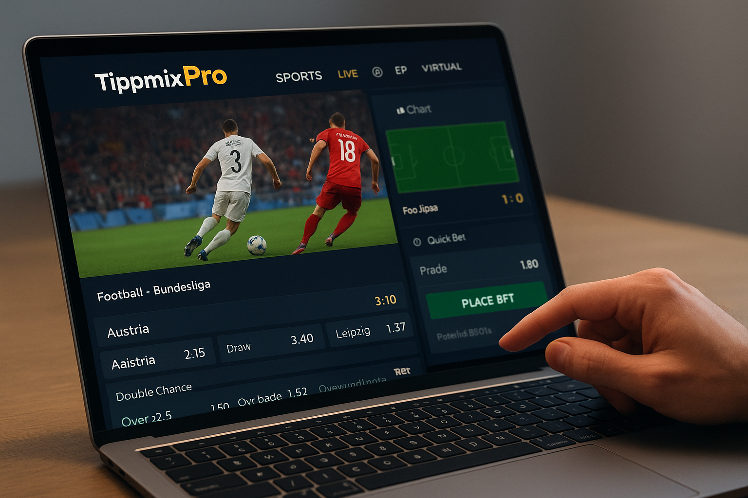 Élő fogadások a Tippmixpro-n – hogyan használd ki a változó oddsokat valós időben?