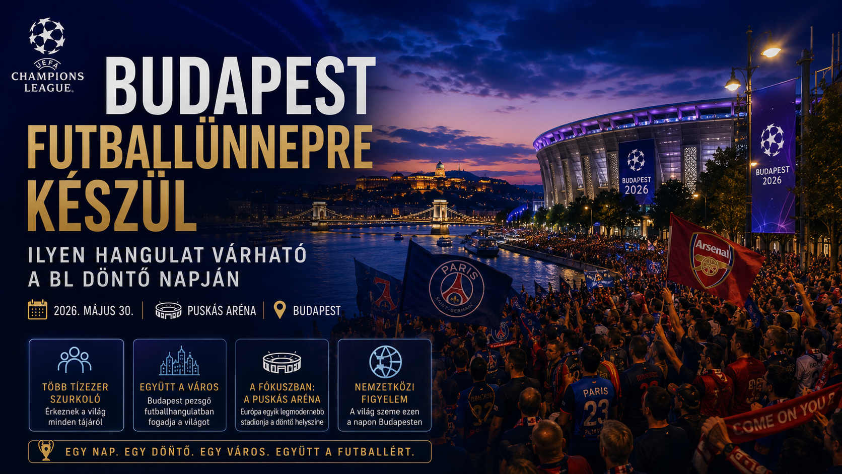 Futballünnep Budapest szívében