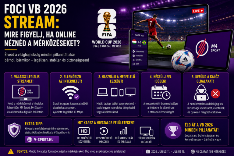 Foci VB 2026 streamelési tippek