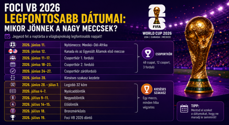 Foci VB 2026 - Naptár és program