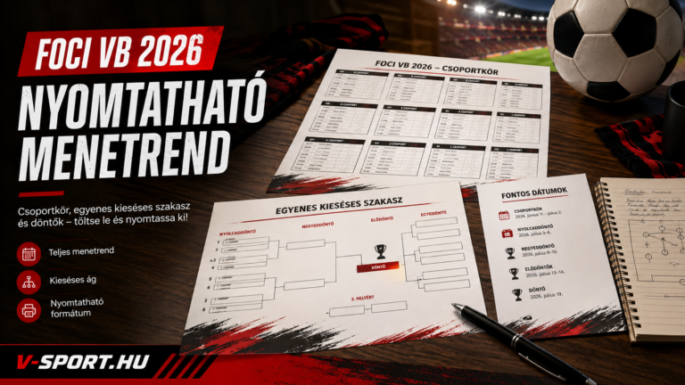 Foci VB 2026 menetrend nyomtatható PDF formában letöltés